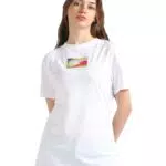 Calvin Klein Jeans Damen T-Shirt Illuminated Box Logo Slim Tee
