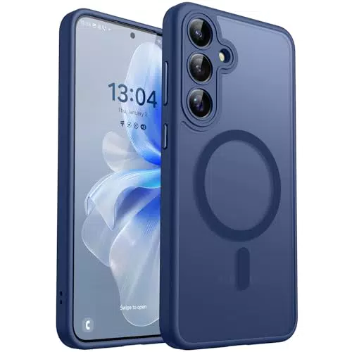 CANSHN Samsung Galaxy S25 Hülle mit Kameraschutz und Magsafe Magnetkraft