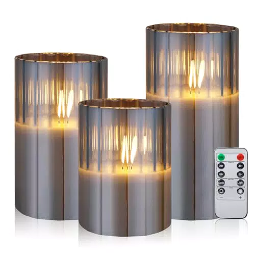 CCLIFE LED Kerzen mit Fernbedienung und Timer-Funktion – Flammenlos und batteriebetrieben