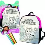 Cefa Toys Rucksack zum Ausmalen des Gabby Puppenhauses für Kinder ab 3 Jahren