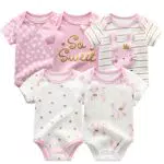 Chamie Baby Bodysuit Kurzarm für Jungen und Mädchen 0-12 Monate