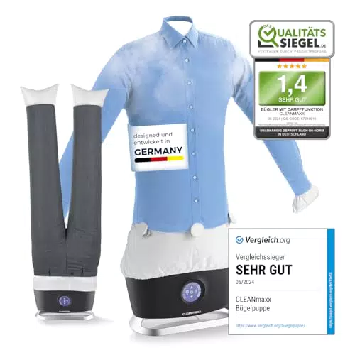 CLEANmaxx automatischer Hemdenbügler mit Dampffunktion inklusive Hosenaufsatz