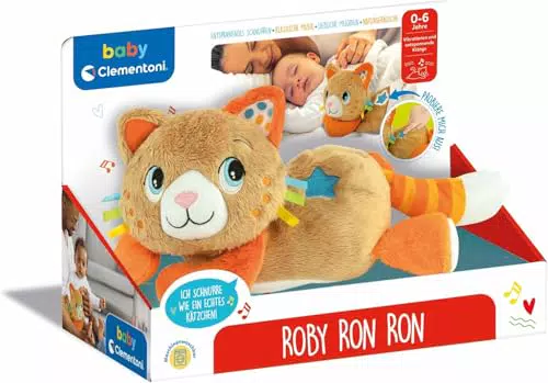 Clementoni Baby Kitty - Kuschelkätzchen plüschiges Spielzeug für Säuglinge