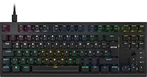 Corsair K60 PRO TKL RGB Gaming-Tastatur - Optisch-Mechanische Schalter - iCUE-kompatibel