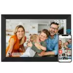 Digitaler Bilderrahmen FRAMEO WiFi 10,1 Zoll IPS LCD Touchscreen 1280x800, 32GB Speicher, Schwarz