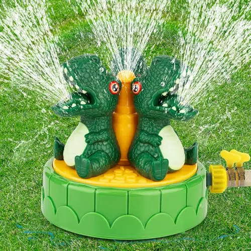 Dinosaurier Wassersprinkler für Kinder – Sprinkler Spielzeug für den Garten