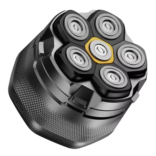 DOAO Glatzenrasierer Herren 2024, wasserdicht, flexibler 6D Kopf, USB-C-Anschluss