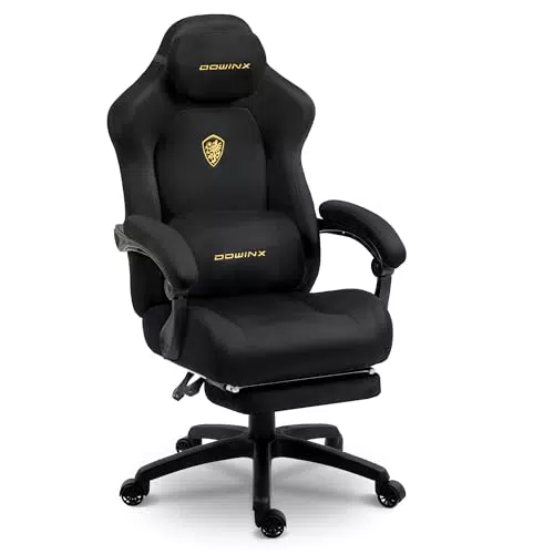 Dowinx Ergonomischer Gaming Stuhl mit Massagefunktion und verstellbaren Armlehnen