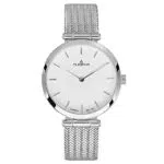 Dugena Lissa Damen-Armbanduhr Quarz mit Edelstahlgehäuse und Saphirglas