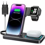 DUMTERR 3 in 1 Ladestation für Apple Watch und iPhone, Wireless Charger