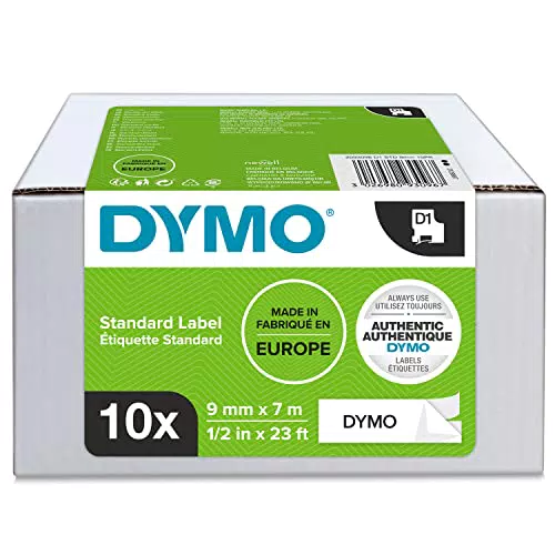 DYMO D1-Etikettenband 9 mm x 7 m für LabelManager Beschriftungsgerät