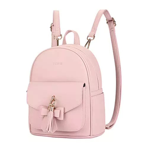ECOSUSI Damen Rucksack Klein aus Soft PU Leder - Wasserdicht und stylisch