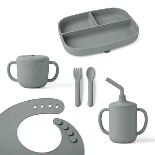 Ergobaby Kindergeschirr-Set Deluxe für Babys und Kleinkinder, BPA-frei