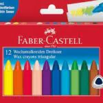 Faber-Castell Dreikant Wachsmalstifte - Hochwertige Malstifte für Kinder