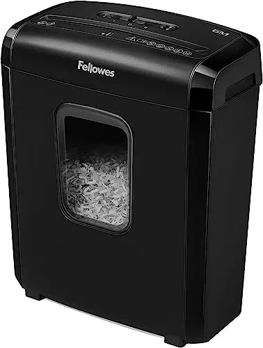 Fellowes Minicut Aktenvernichter P4 für Zuhause und Homeoffice mit Sicherheitssperre