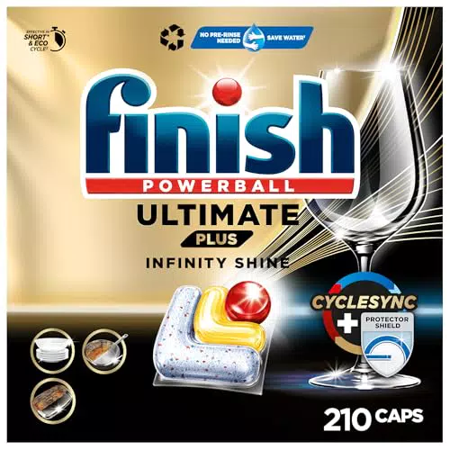 Finish Ultimate Plus Infinity Shine Citrus Spülmaschinentabs Geschirrspültabs für intensive Reinigung