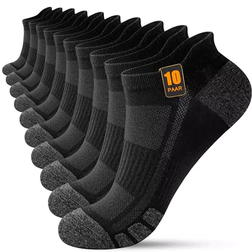 FORVEVO Sportsocken für Herren - Atmungsaktive Baumwoll-Laufsocken