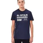 G-STAR RAW Herren Raw. Graphic T-Shirt, Blau