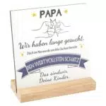 Muttertagsgeschenke von Tochter/Sohn – Herzförmige Acryl-Plakette für Mama