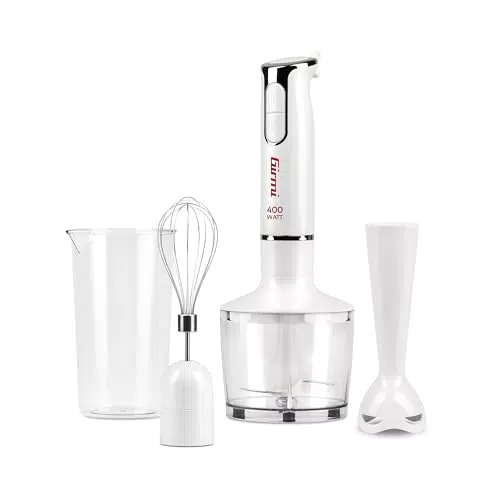 Girmi MX17 Stabmixer 3-in-1 Mixer-Pürierstab Schneebesen 400 W Edelstahlklingen