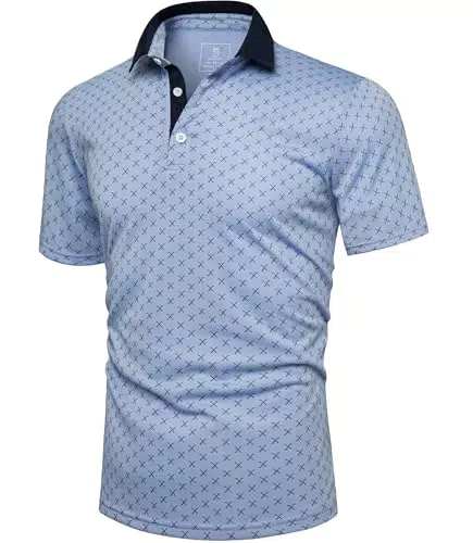 GLESTORE Herren Poloshirt Kurzarm Golf Polo Hemd für Sport und Freizeit