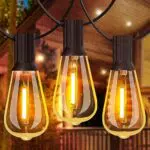 GLUROO Lichterkette Außen, 18M wasserdichte LED Lichterkette für Garten und Terrasse