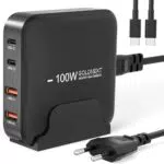 GOLDNEXT 100W USB C Ladegerät 4-Port GaN Charger PD 3.0 für MacBook und Smartphones