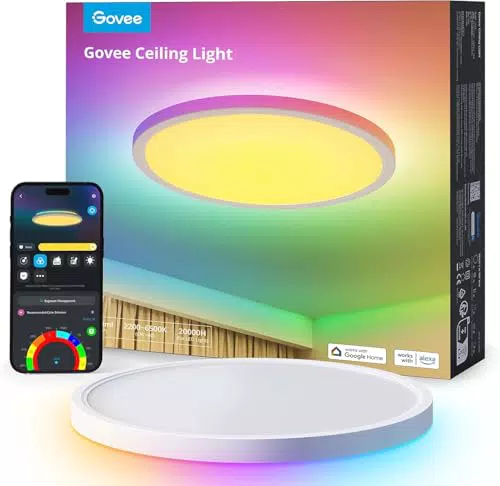 Govee RGBIC Smart Deckenleuchte dimmbar mit Alexa und Google Assistant