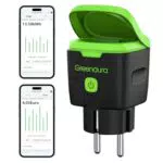 Greenaura WLAN Steckdose Outdoor - Zeitschaltuhr IP44 mit Strommessung und Smart Life APP