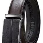 GSG Automatik Ratsche Ledergürtel 35mm für Herren - Verstellbar ohne Löcher