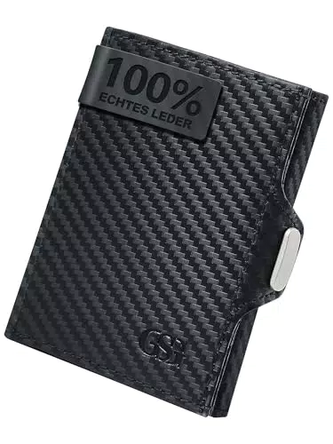 GSG Slim Wallet mit Münzfach und RFID-Schutz für Herren und Damen