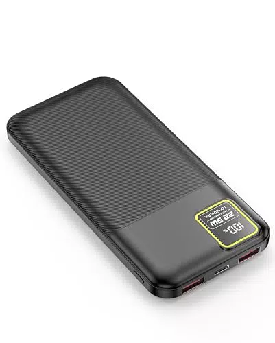 HOSHOM 10000mAh Power Bank mit 22.5W Schnellladung, USB C PD 3.0 QC 4.0