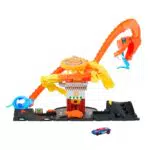 Hot Wheels Spielzeugauto-Trackset Pizza-Kobra-Angriff, HTN81