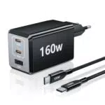 HSSNS 160W USB C Ladegerät – 3-Port PPS Schnellladegerät für MacBook und iPhone
