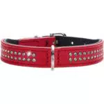 HUNTER DIAMOND PETIT Halsband für kleine Hunde aus Leder mit Strasssteinchen