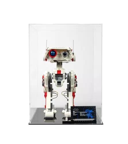 Icuanity Vitrine Display Case für Lego 75335 BD-1, Deko und Geschenkidee für Kinder