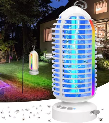 Zwei-in-eins Insektenvernichter für Camping und Garten – Tragbare Mückenlampe