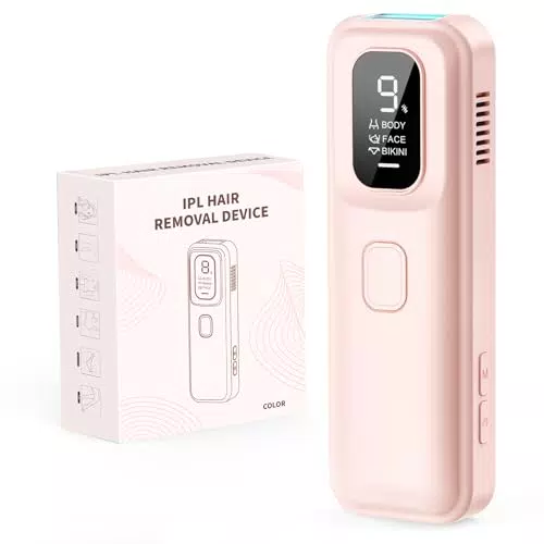 IPL Gerät Haarentfernung – Schmerzfreies Gerät mit 9 Energiestufen für Männer und Frauen