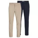Jack & Jones Chino Hose Herren Slim Fit mit Stretch und Hakenverschluss