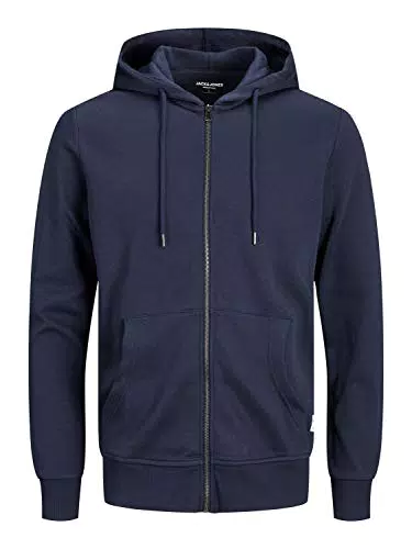 JACK & JONES Male Hoodie Basic Reißverschluss