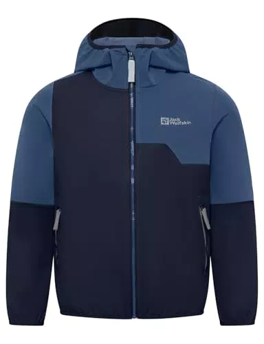Jack Wolfskin Unisex Kinder Turbulence Hooded Jkt Softshelljacke
