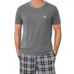Jahetuul Herren Pyjama kurz aus Baumwolle – Loungewear für den Alltag
