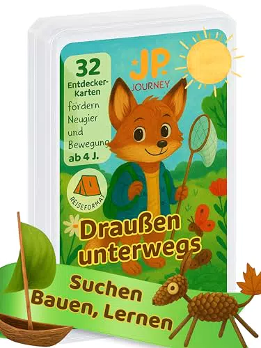 JP Journey Entdeckerkarten für Kinder – Outdoor-Spiel zur Naturentdeckung
