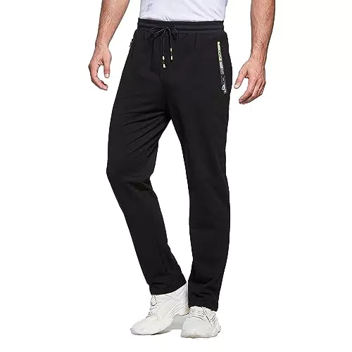 JustSun Jogginghose Herren Baumwolle Sporthose Lang Trainingshose für Männer