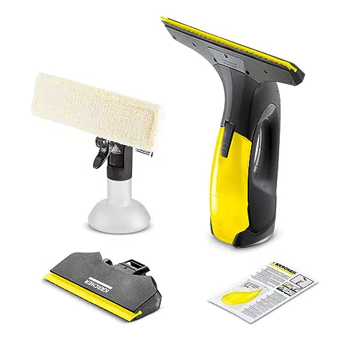 Kärcher WV 2 Plus N Akku-Fenstersauger mit LED-Anzeige und Sprühflasche