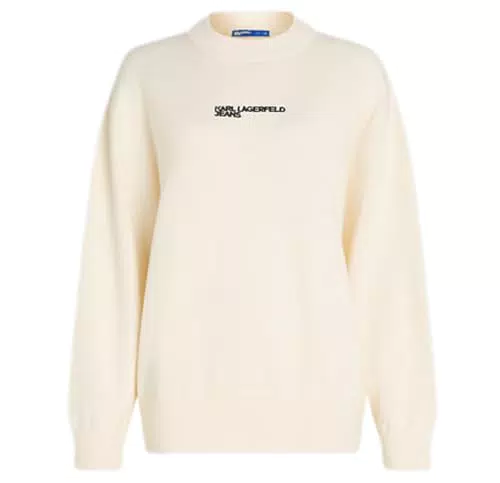 Karl Lagerfeld Damen Relaxed Logo Sweater – Elegant und vielseitig