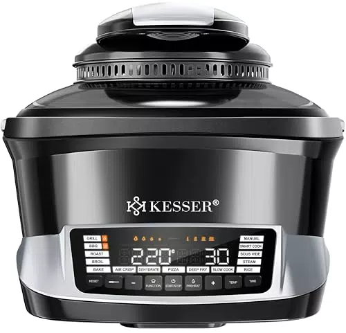 KESSER® Multikocher 8L - Heißluftfritteuse, Slow Cooker, Joghurtbereiter und mehr