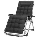KESSER® Sonnenliege Klappbar Wetterfest Ergonomisches Polster mit Getränkehalter