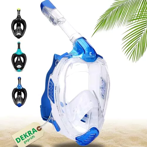 Khroom Schnorchelmaske für Erwachsene und Kinder - Seaview X, CO2 sicherheitsgeprüft