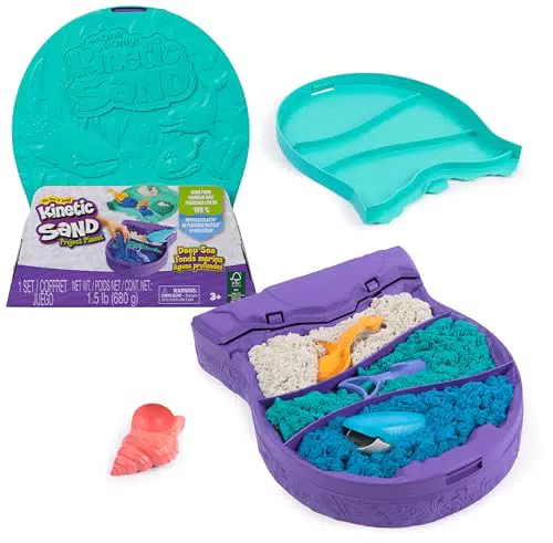 Kinetic Sand Planet Ozean Spielset – Kreatives Sandspiel für Kinder ab 3 Jahren